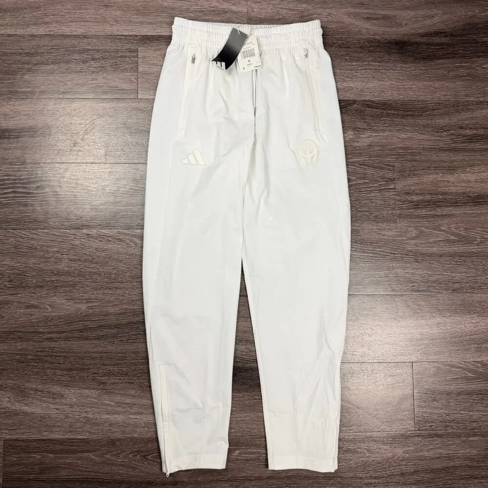 Adidas Pat Mahomes ZNE Woven Track Pants Joggers Men's Small White JY3801 New